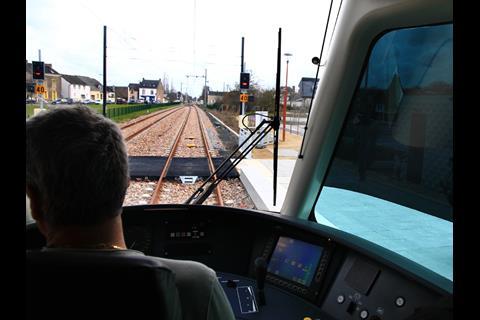 Tramway signalling has been installed (Photo: Jean-Paul Masse).
